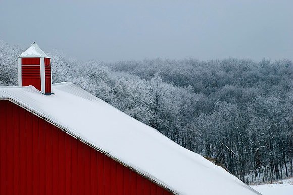 Frosty Morning Barn