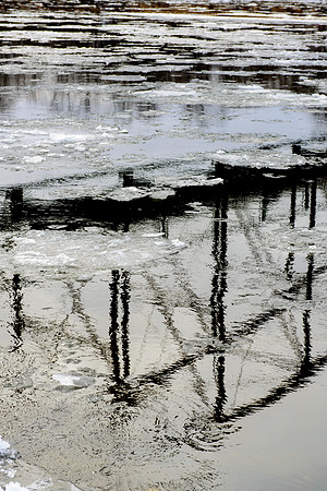 Sutliff Bridge Icy Reflections