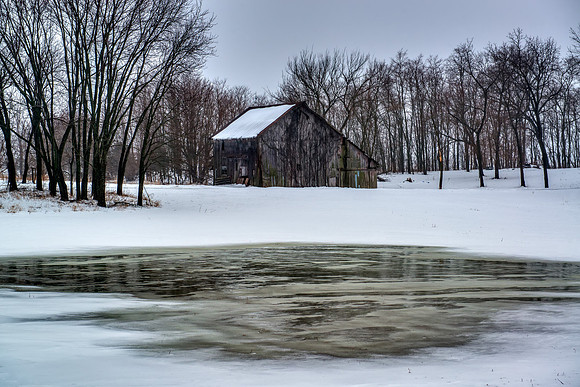 Sutliff Barn in Winter